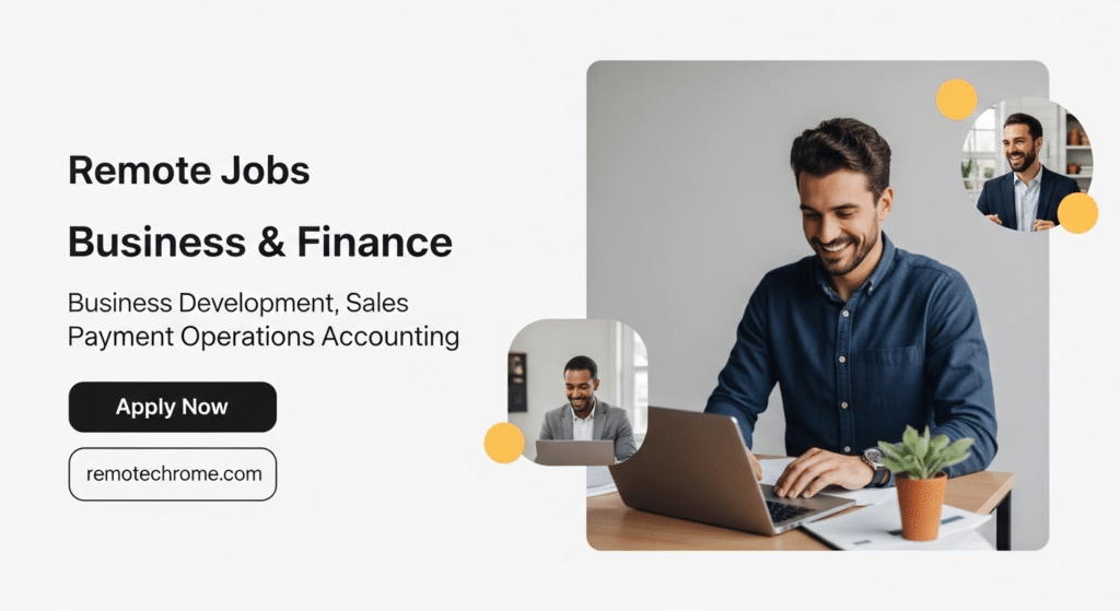 Remote Jobs for Business, Finance and Accounting