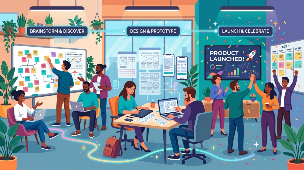 UX Design team collaborating